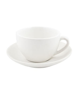 Bevande Cappuccino Cup & Saucer 200ml Bianco