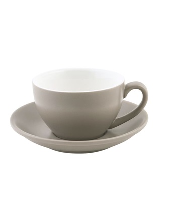 Bevande Cappuccino Cup & Saucer 200ml Stone