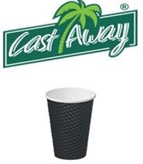 12oz Takeaway Black Dimple Cups 1 x 25 Cups