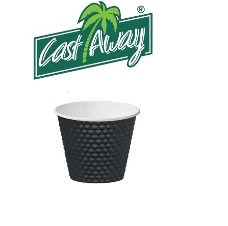 4oz Takeaway Black Cups 1 x 50 PK