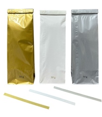 Packaging for TEA - 50g Bags & 135mm Closure Clips x 50 Bags